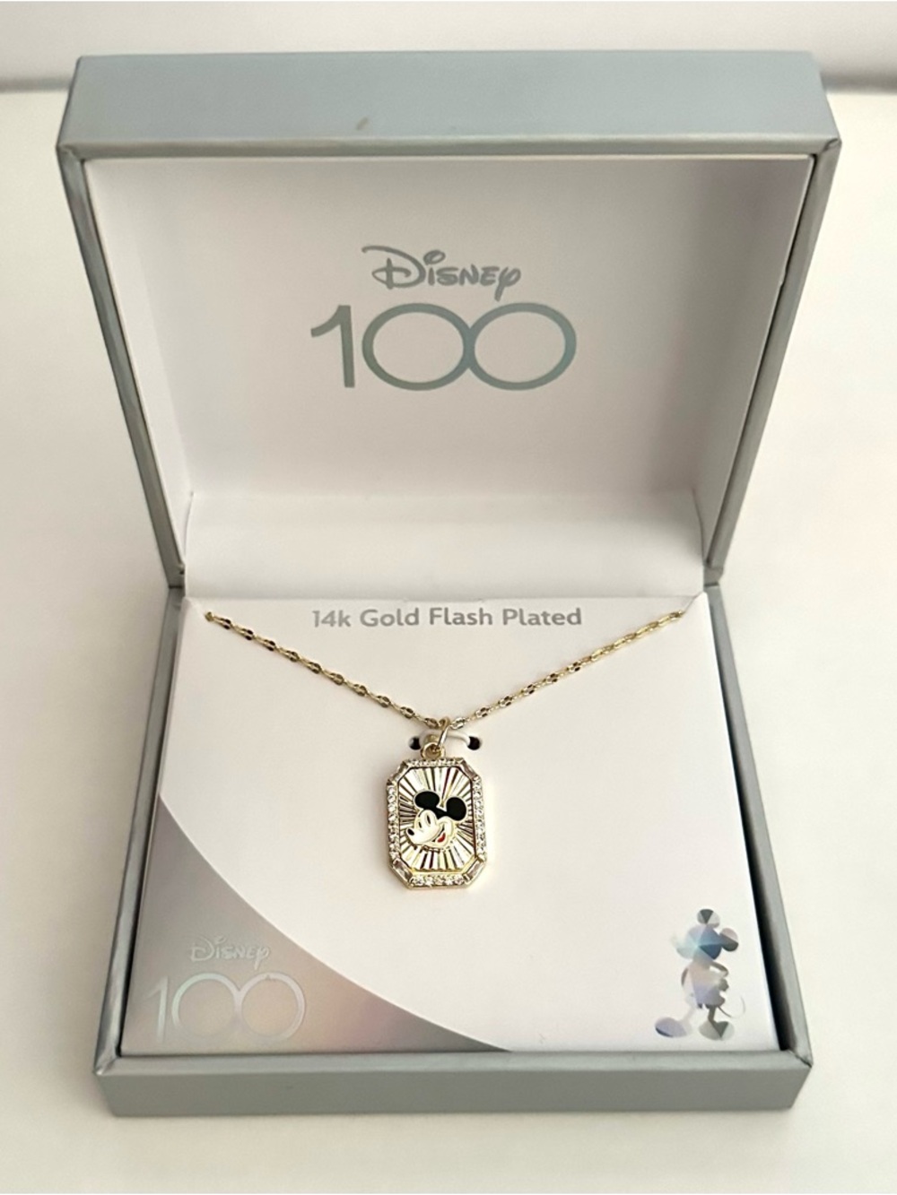 Disney Gold-Tone Mickey Mouse Pendant Necklace